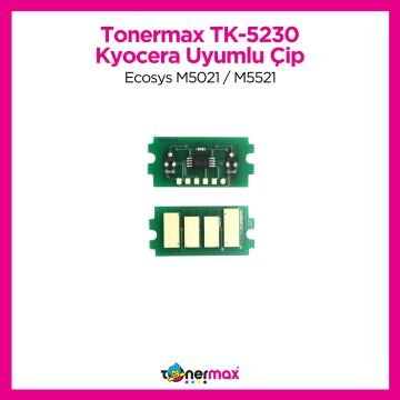 Kyocera TK-5230 Sarı Toner Çipi/ Ecosys M5021 / M5521