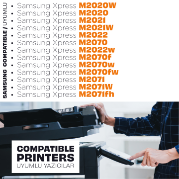 Samsung MLT-D111S Muadil Toner 2'li Paket / Xpress M2020 / M2022 / M2070