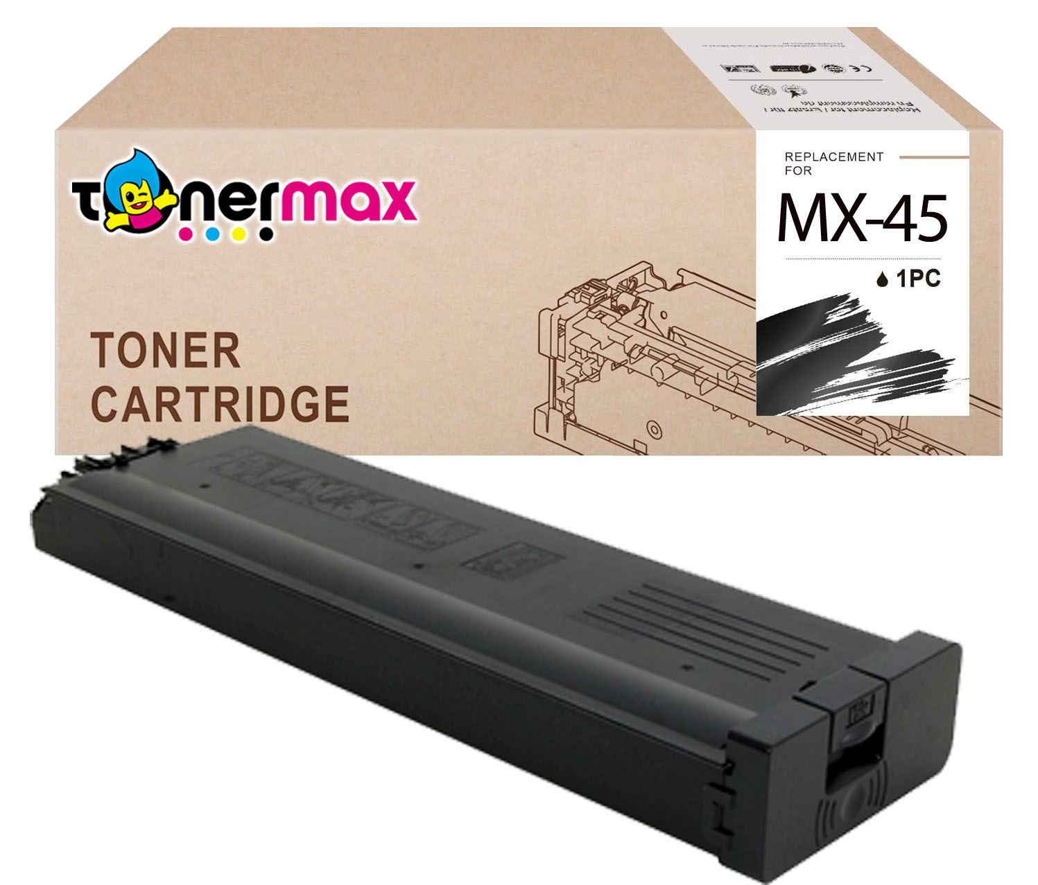 Sharp MX-45GTBA Muadil Toner Siyah/ MX3500 / MX3501 / MX4500 / MX4501