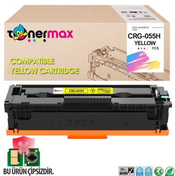 Canon CRG-055H Muadil Toner Sarı - Çipsiz/ LBP-662Cdw / LBP-664Cx / MF-741Cdw / MF-742Cdw / MF-743Cdw / MF-744Cd / MF-745Cdw / MF-746Cx