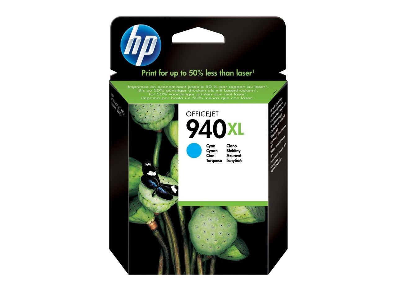 HP 940XL C4907A Mavi Orjinal Kartuş , HP Officejet Pro 8000 / 8500 Yüksek Kapasite Mavi Kartuş