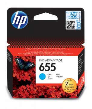 Hp 655 CZ110AE / Ink Advantage 3535 / 4615 / 4625 / 5525 / 6520 / 6525 Mavi Orjinal Kartuş