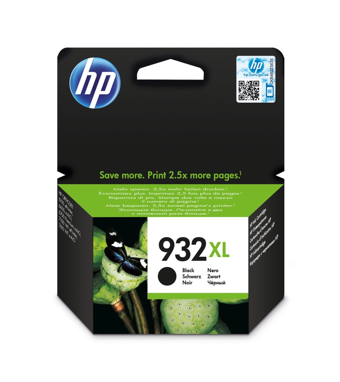 HP 932XL CN053A Siyah Orjinal Mürekkep Kartuş/ Hp Officejet 6100 / 6600 / 6700 / 7110 / 7610 / 7612