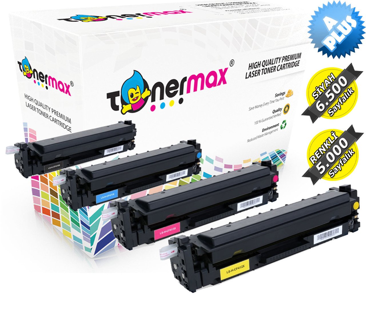 Hp 410X Muadil Toner Set - A Plus / M377 / M452 / M477