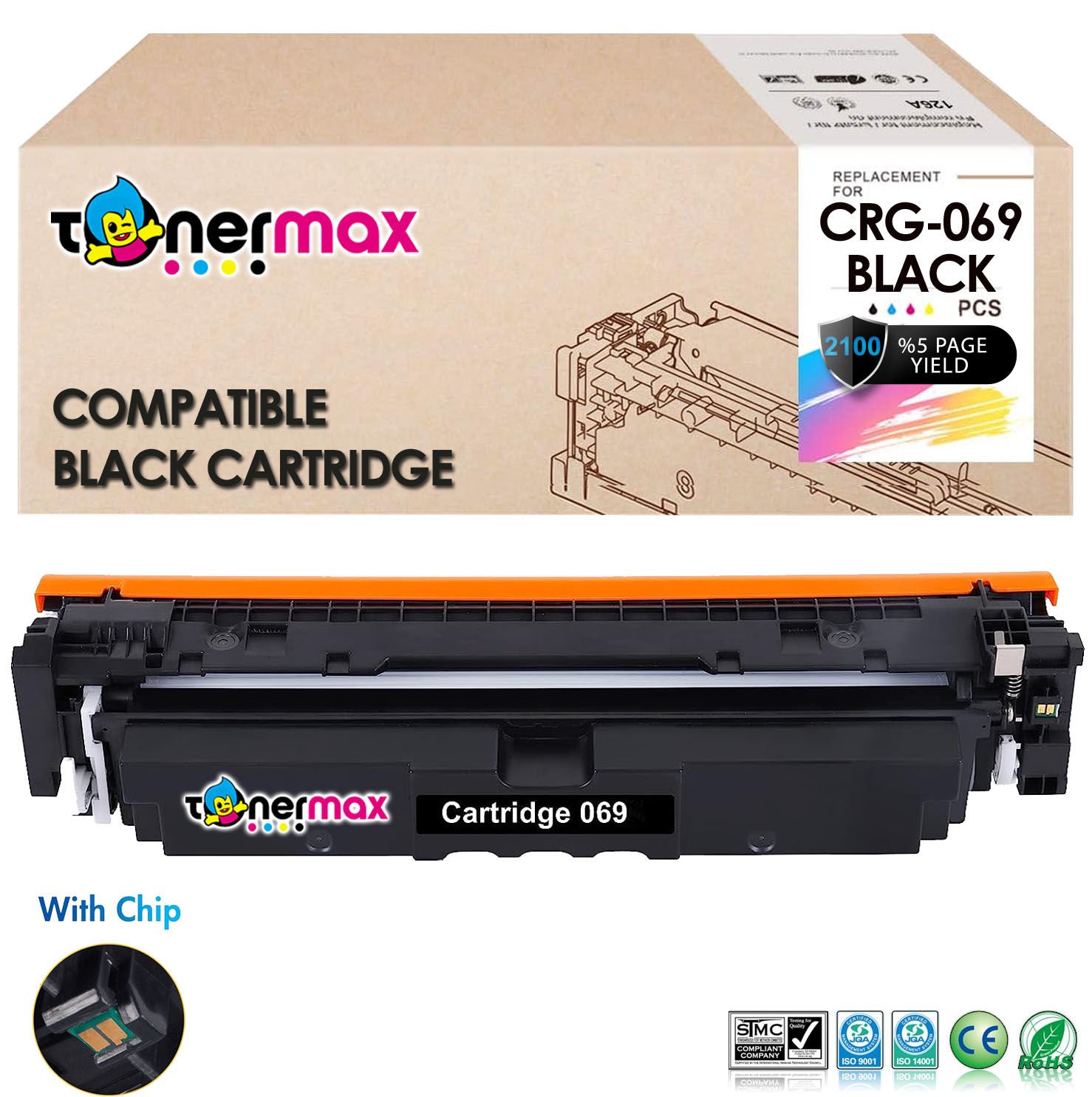 Canon CRG-069 Muadil Toner Siyah - Çipli / 5094C002 /LBP673Cdw /MF752Cdw /MF754Cdw