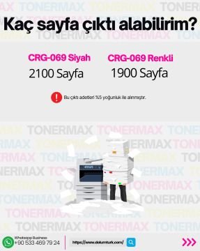 Canon CRG-069 Muadil Toner Sarı- Çipli / 5094C002 /LBP673Cdw /MF752Cdw /MF754Cdw