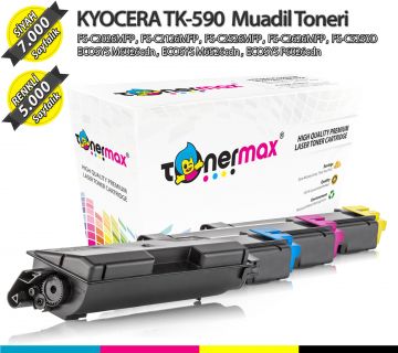 Kyocera TK-590 Set Muadil Toner/ FSC5250 / FSC2626 / FSC2526 / FSC2126 / FSC2016 / P6026 / M6526 / M6026