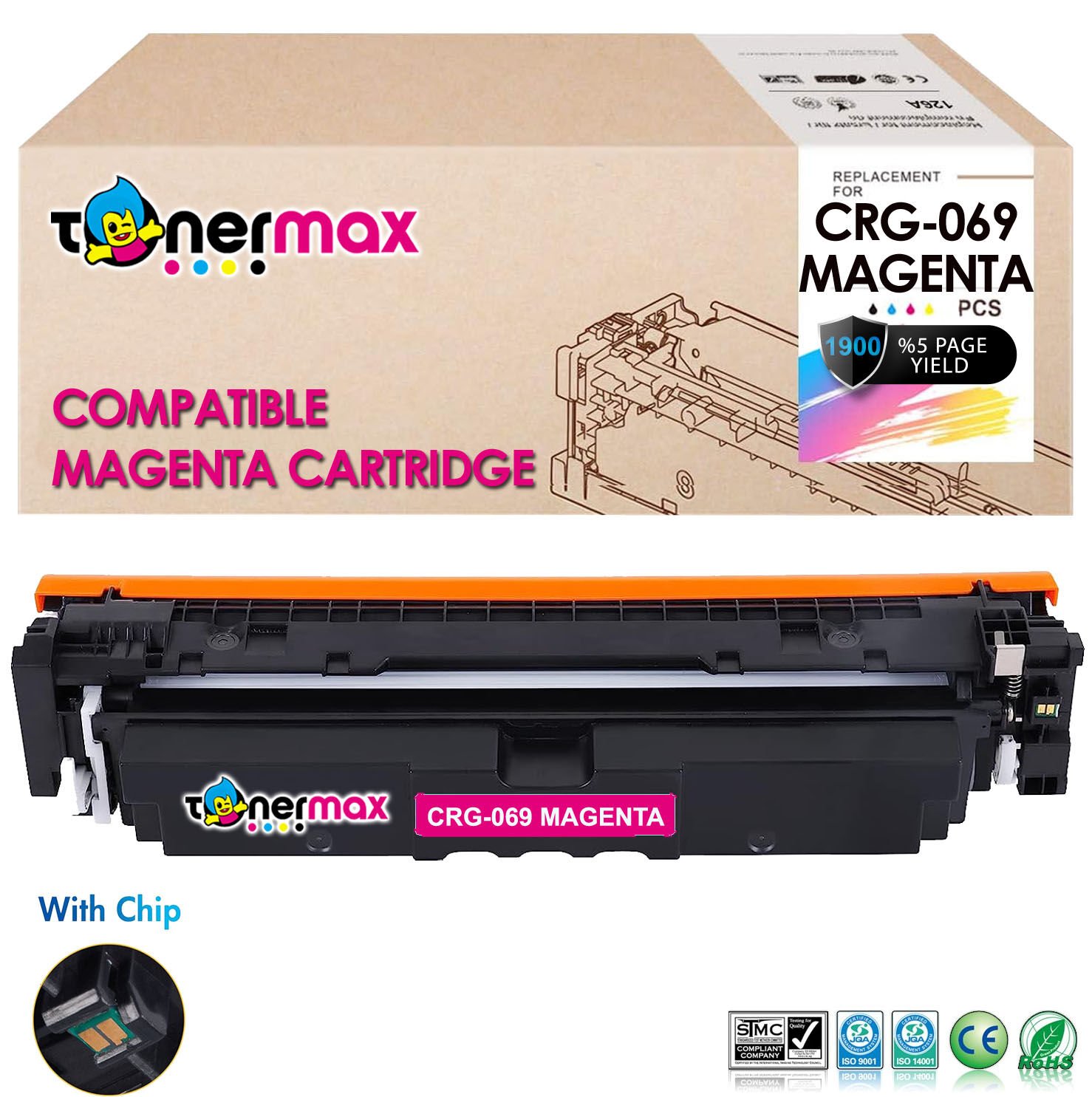 Canon CRG-069 Muadil Toner Kırmızı - Çipli / 5094C002 /LBP673Cdw /MF752Cdw /MF754Cdw