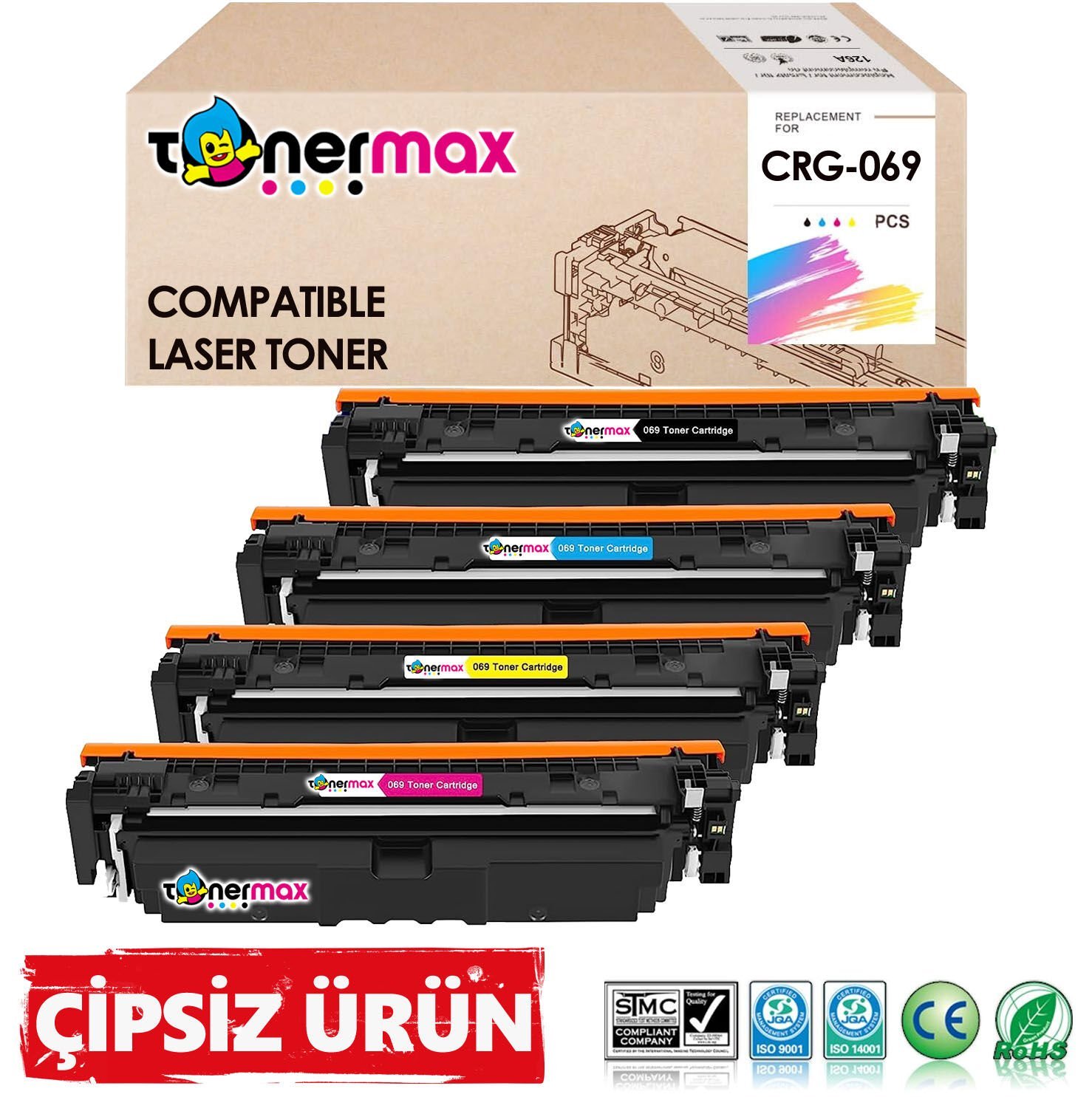 Canon CRG-069 Muadil Toner Takım- Çipsiz/ 5094C002 /LBP673Cdw /MF752Cdw /MF754Cdw