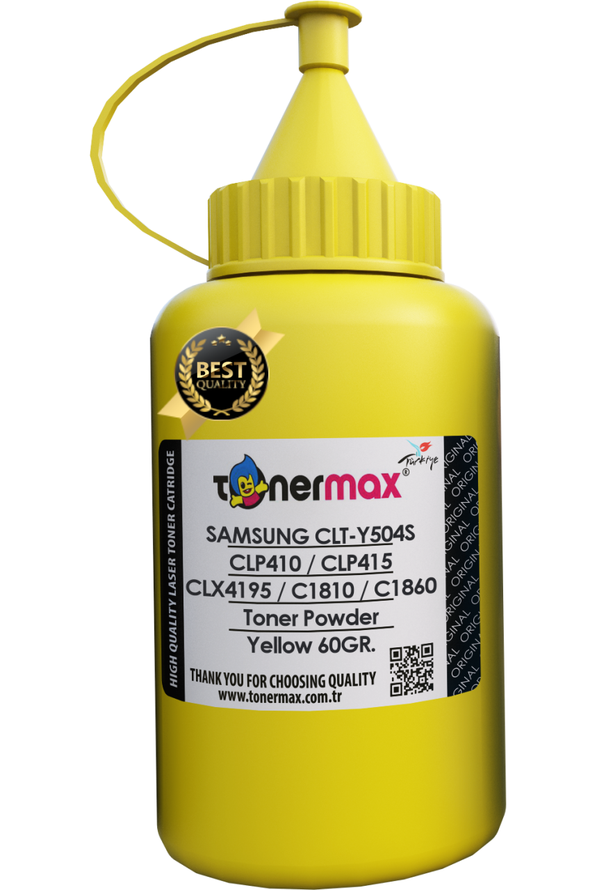 Samsung CLT-Y504S Toner Tozu Sarı/ CLP-410 / CLP-415 / CLX-4100 / CLX-4195 / C1860 / C1810