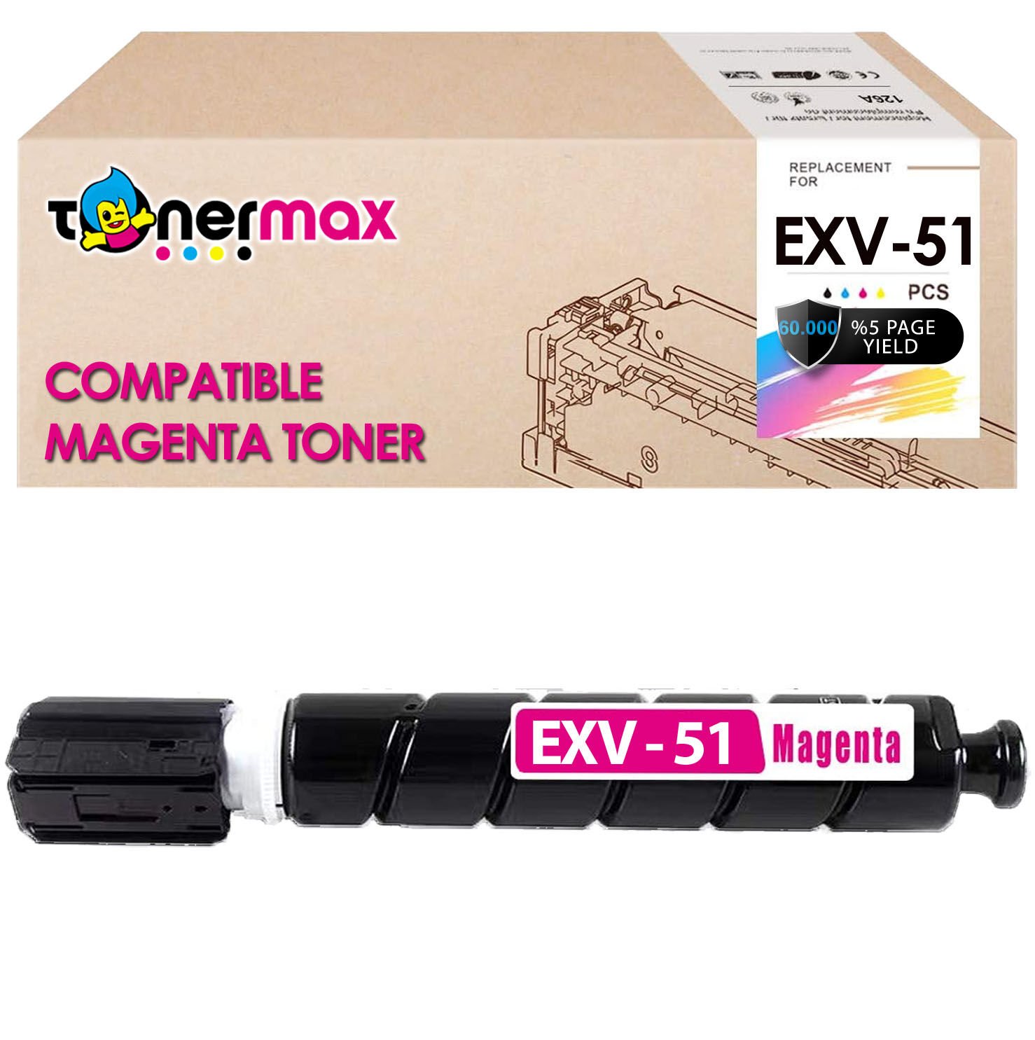 Canon C-EXV-51 Muadil Toner - Kırmızı / IR-C5535 / IR-C5540 / IR-C5550 / IR-C5560 / IR-C5750