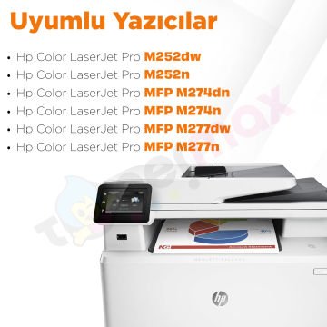 Hp 201X Muadil Toneri Set - A Plus / Hp M252 / M274 / M277