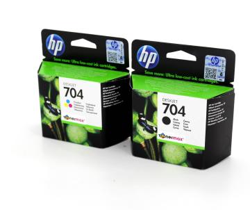 HP 704 CN692A / CN693A / Orjinal Siyah ve Renkli Kartuş