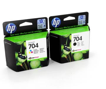 HP 704 CN692A / CN693A / Orjinal Siyah ve Renkli Kartuş