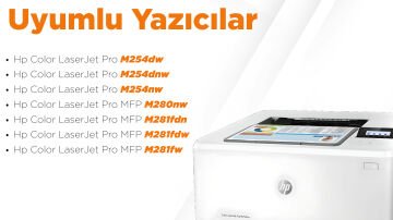 Hp 203X CF540X Muadil Toner Siyah/ Pro M254 / M280 / M281