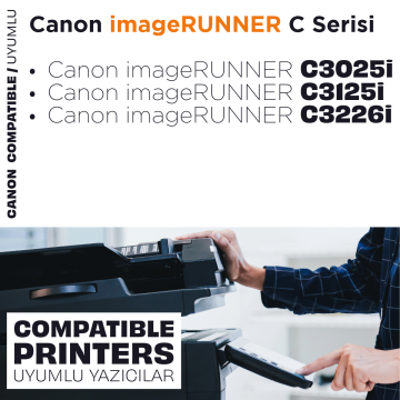 Canon C-EXV-54 Muadil Toner Sarı / ImageRUNNER C3025i / C3125i / C3262i