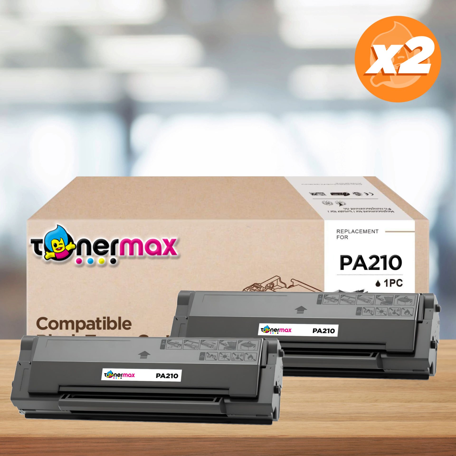 Pantum PA210 Muadil Toner 2'li Avantaj Paket/ P2200 / P2500 / M6500 / M6550 / M6600