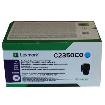 Lexmark C2425-C2350C0 Mavi Orjinal Toner / C2425dw / C2325dw /MC2325adw /MC2425adw /MC2535adwe /MC2640adwe