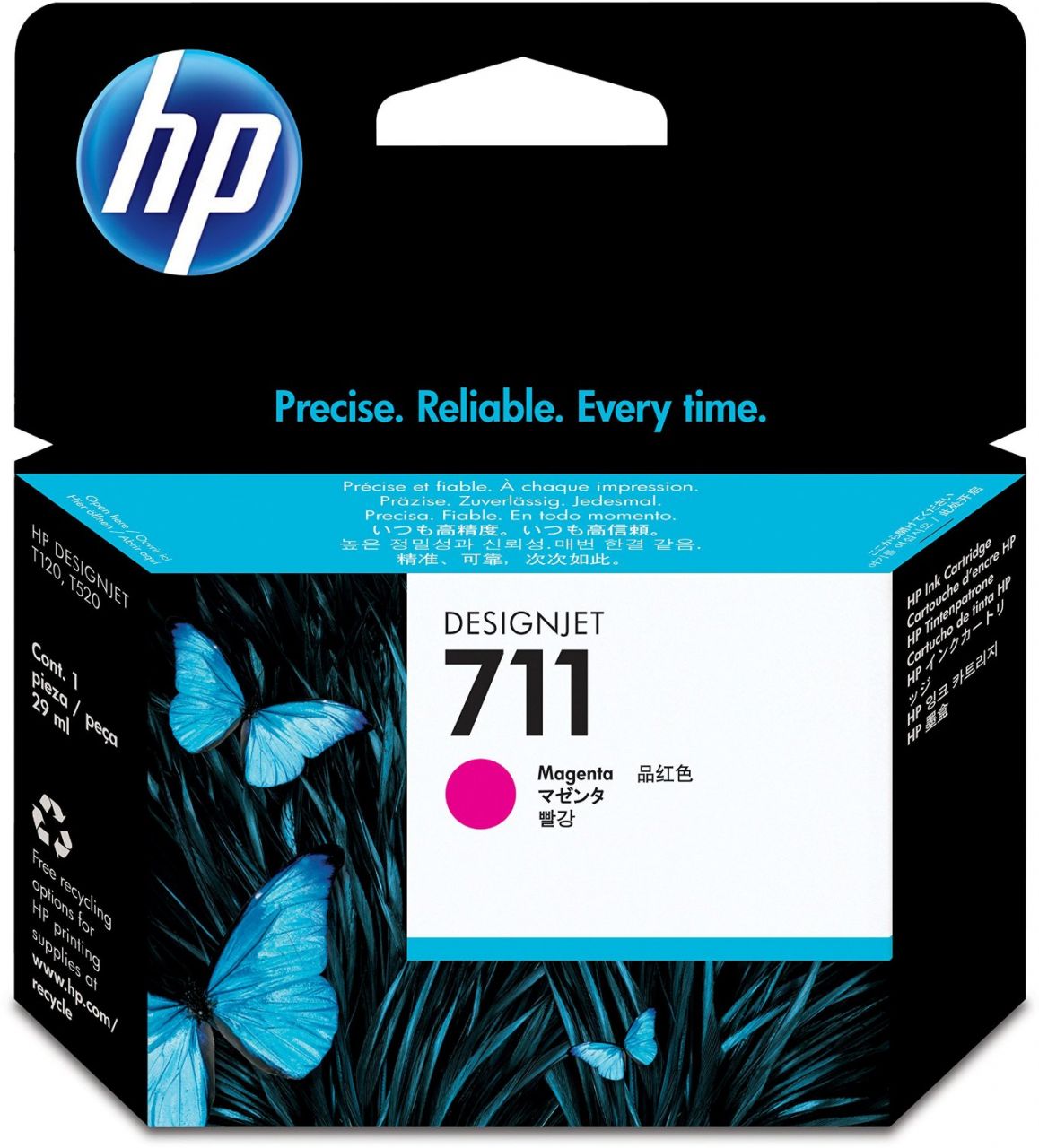 HP 711 CZ131A Kırmızı Orjinal Kartuş 29ML / Hp Designjet T120 HP Designjet T520 Kartuş