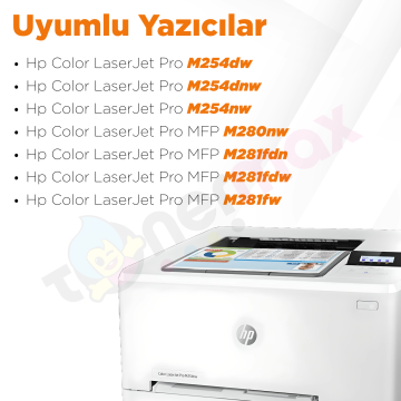 Hp 203A / CF541A  Muadil Toner - Mavi / M254 / M280 / M281