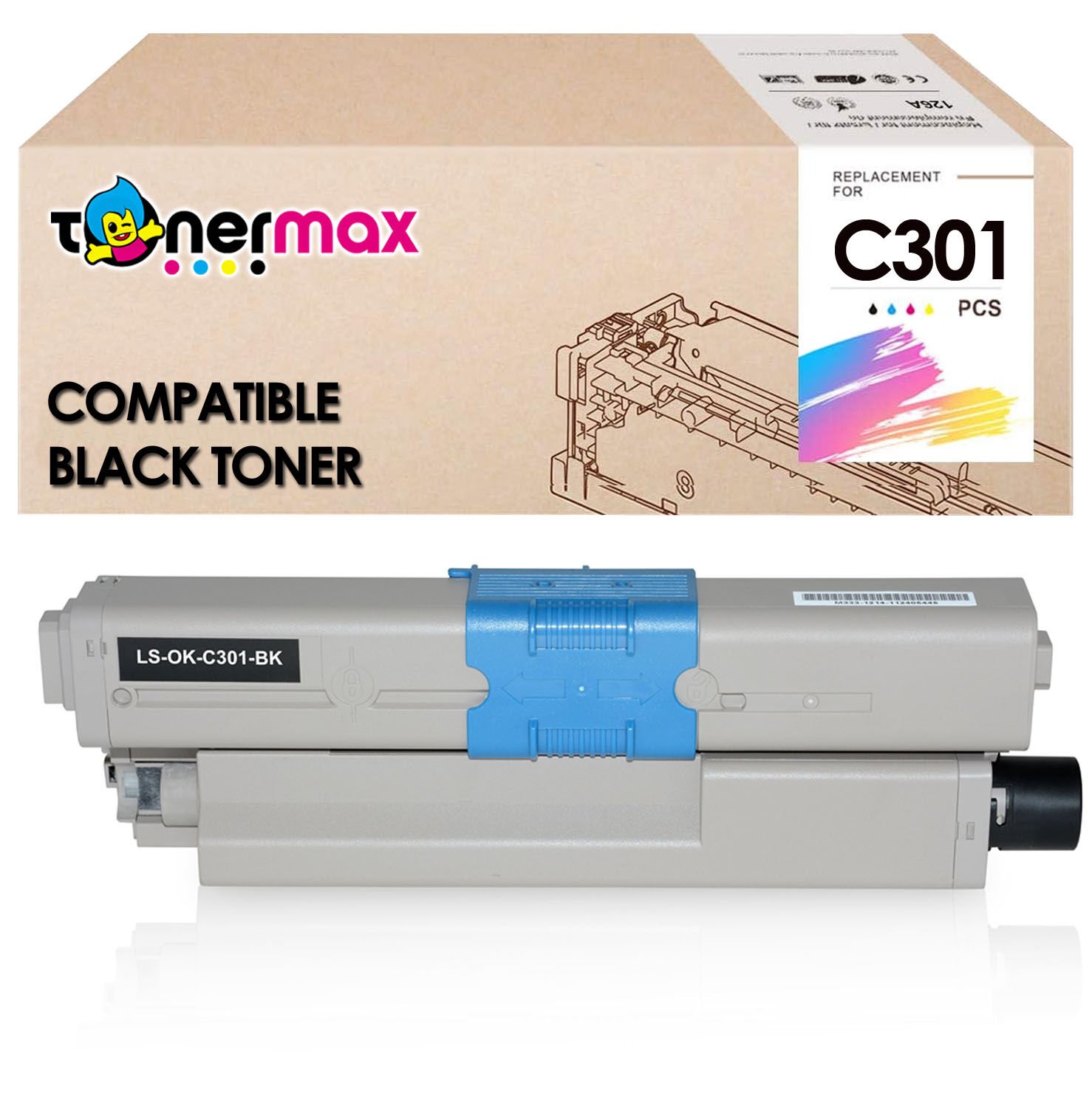 Oki C301 / C321 / MC342 44973544 Muadil Toner Siyah