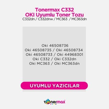 Oki 46508740 Siyah Toner Tozu / C332 / MC363