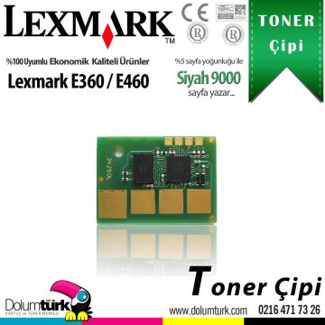 Lexmark E360H11E / E360 / E460 / E462 Çip 9K