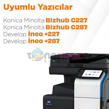 Konica Minolta DR-214 Muadil Drum Ünitesi Sarı / Bizhub C227 / C287