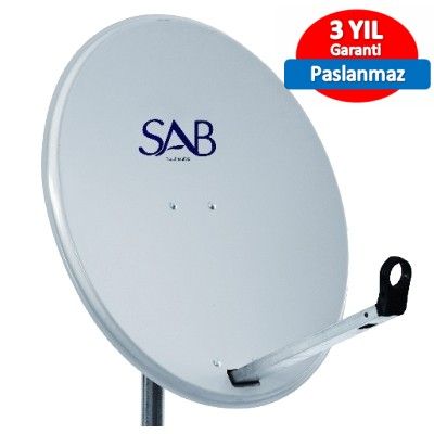 SAB 65cm Ofset Çanak Anten Beyaz