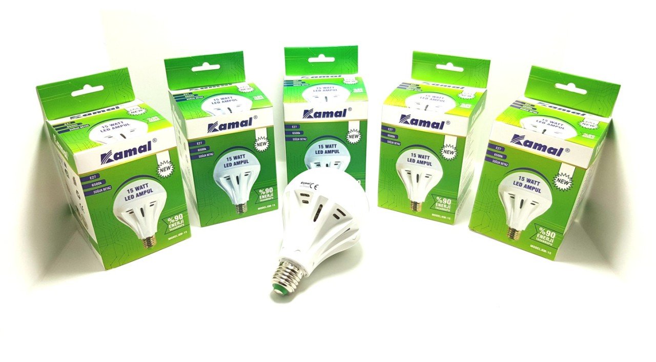 KAMAL 15Watt 6500k Beyaz Led Ampul - 10Adet