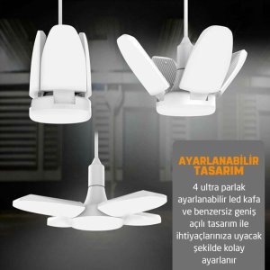 Winlight WL-2760 60Watt 4Kollu Pervane Led Ampul Beyaz