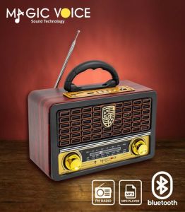 MagicVoice MV-110BT USB-SD-FM-Bluetooth Destekli Nostaljik Radyo