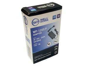 WellPower 12Volt 3Amper Plastik Kasa Adaptör 5.5x2.5mm Jak Fişli