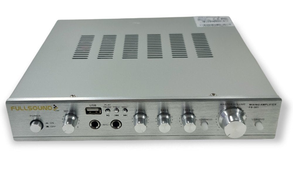 FullSound FS-301 2x80Watt Trafosuz Stereo Amfi USB Destekli