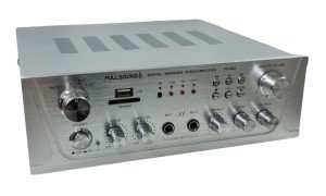 FullSound FS-402 2x40Watt Trafosuz Stereo Amfi USB-SD Destekli