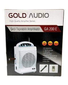 Gold Audio GA200Y Yaka Mikrofonlu Seyyar Taşınabilir Şarjlı Anfi