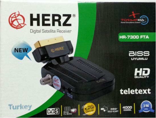 HERZ HR-7300 Mini Scart Uydu Alıcısı TKGS'li
