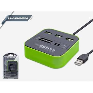 Hadron HD160 USB HUB 3PORT TF-SD-PRO Duo Card Reader