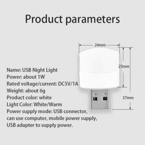 electroon 1W USB Mini Led Lamba Beyaz