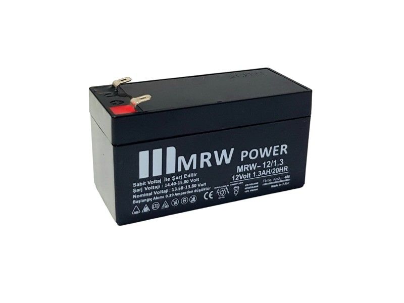 MRW Power 12Volt 1.3Amper Akü 12V 1.3AH