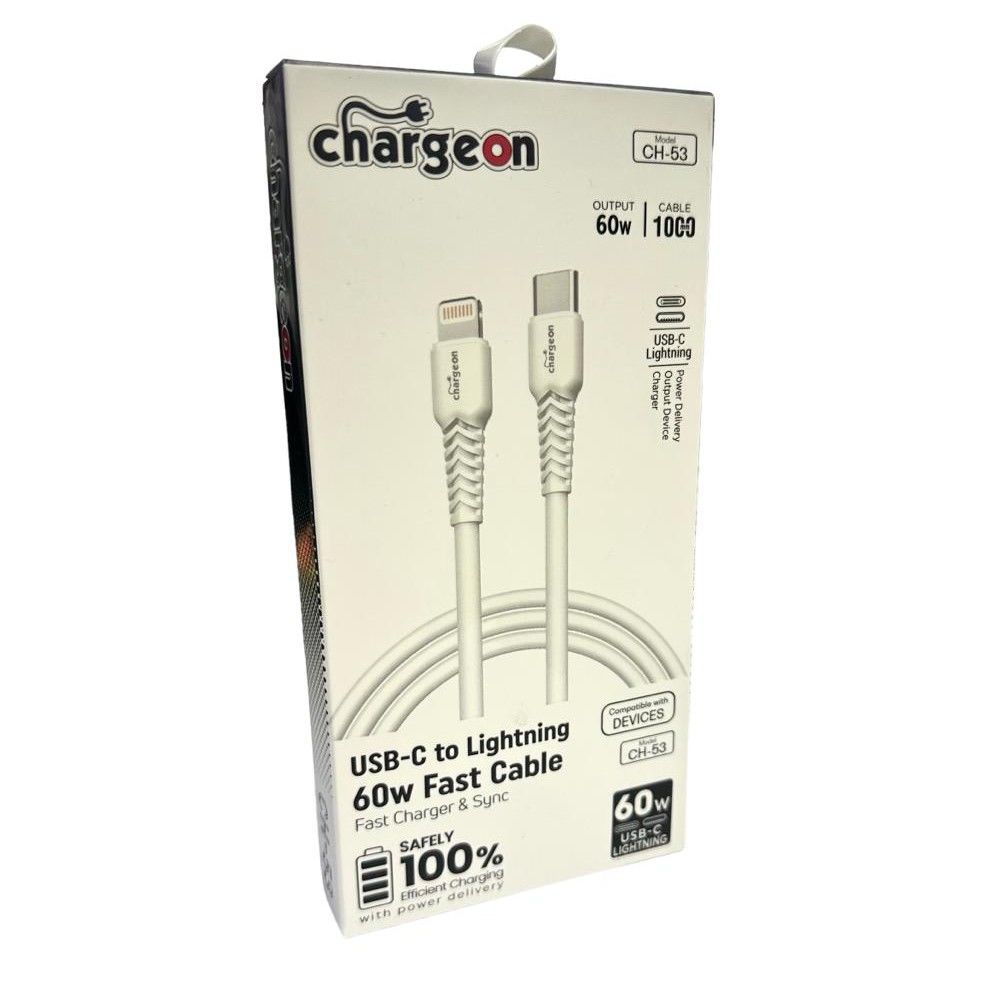 Chargeon USB-C to Lightning 60W Şarj Kablosu 1mt