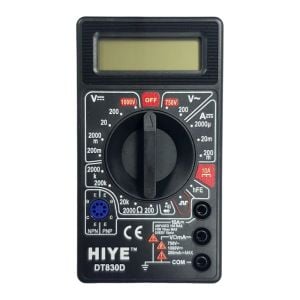 HIYE DT-830D Dijital Multimetre Ölçü Aleti - Siyah Kasa
