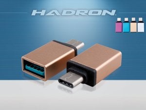 Hadron HD4457 TYPE-C USB OTG Çevirici Metal