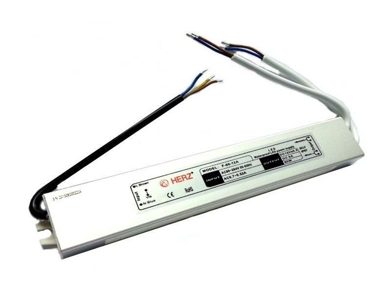 Herz 12Volt 5Amper IP67 Su Geçirmez Dış Ortam Adaptör