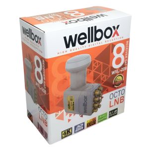 Wellbox WXL-208 OCTO 8Çıkışlı LNB 0.1db Full HD 4K
