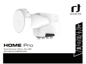 Inverto Home Pro 0.1dB ULN Quad LNB Full HD 4K Uyumlu