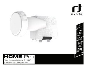 Inverto Home Pro 0.1dB ULN Twin LNB Full HD 4K Uyumlu