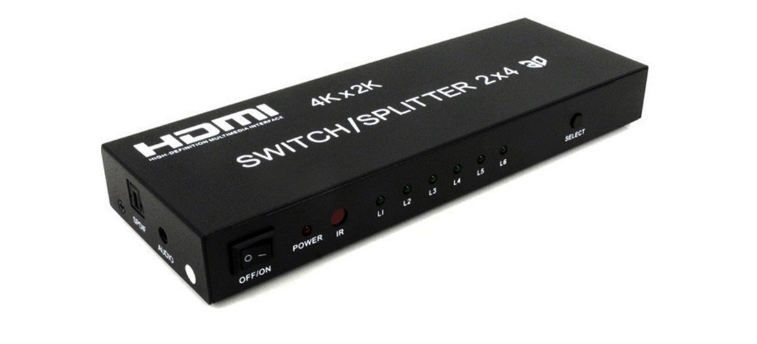 SLine 2x4 HDMI Switch-Splitter 4Kx2K