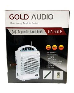 Gold Audio GA200E El Mikrofonlu Seyyar Taşınabilir Anfi