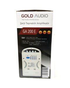 Gold Audio GA200E El Mikrofonlu Seyyar Taşınabilir Anfi